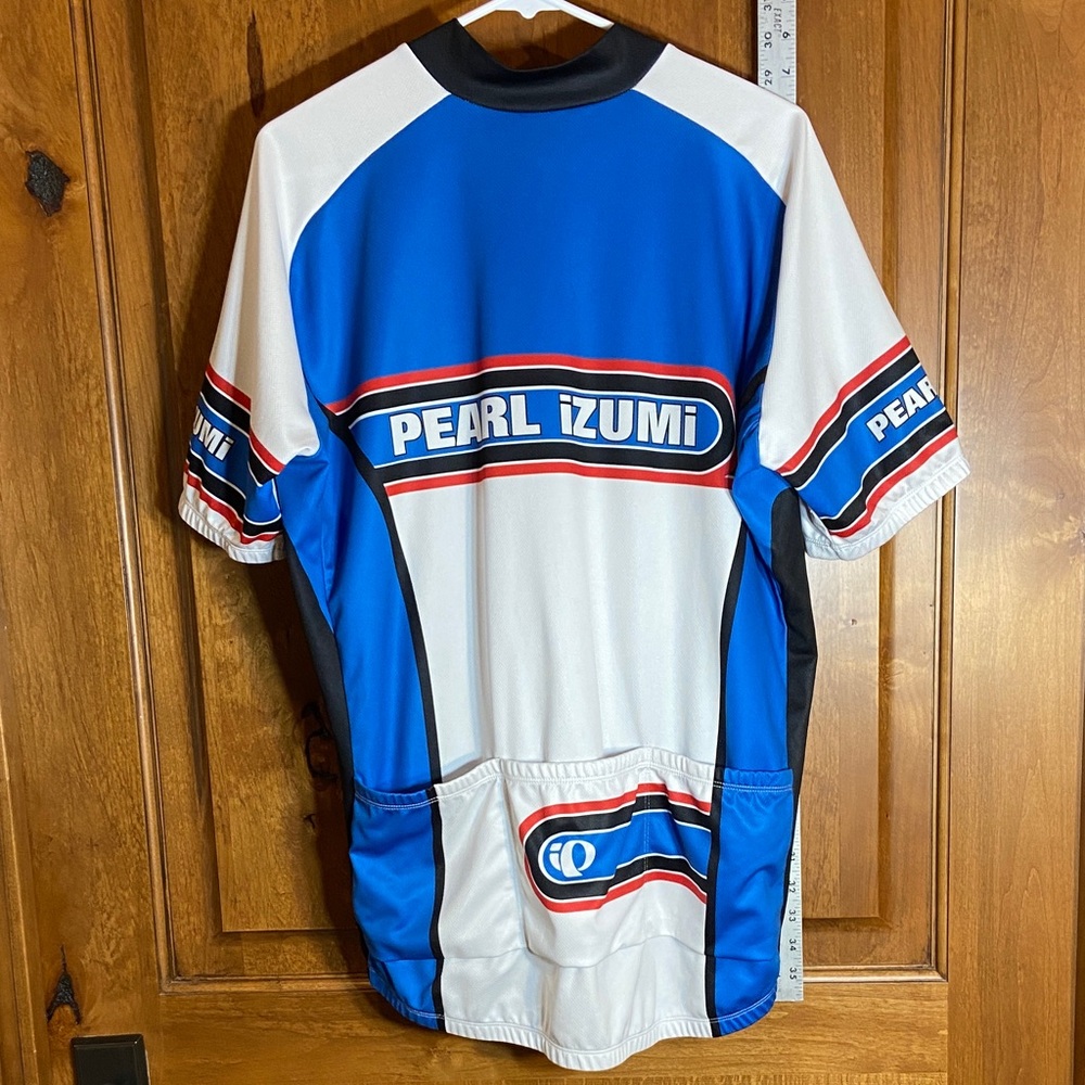 Pearl Izumi Blue, White, Red and Black Cycling Jersey, "2012/2013" - Picture 8 of 11